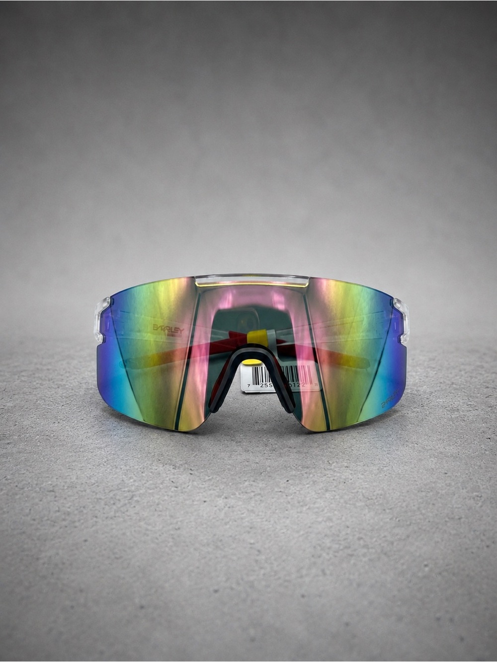 Iridescent Shield Sports Sunglasses - Multi-Color Lens